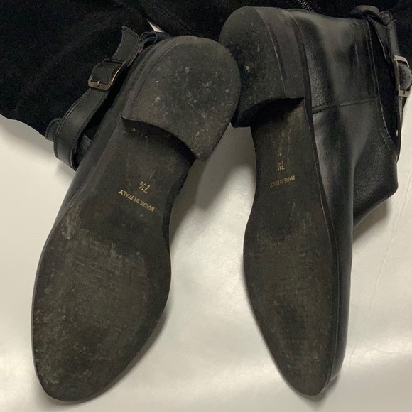 Black cuff boots, size 7 1/2 N - Picture 2 of 7